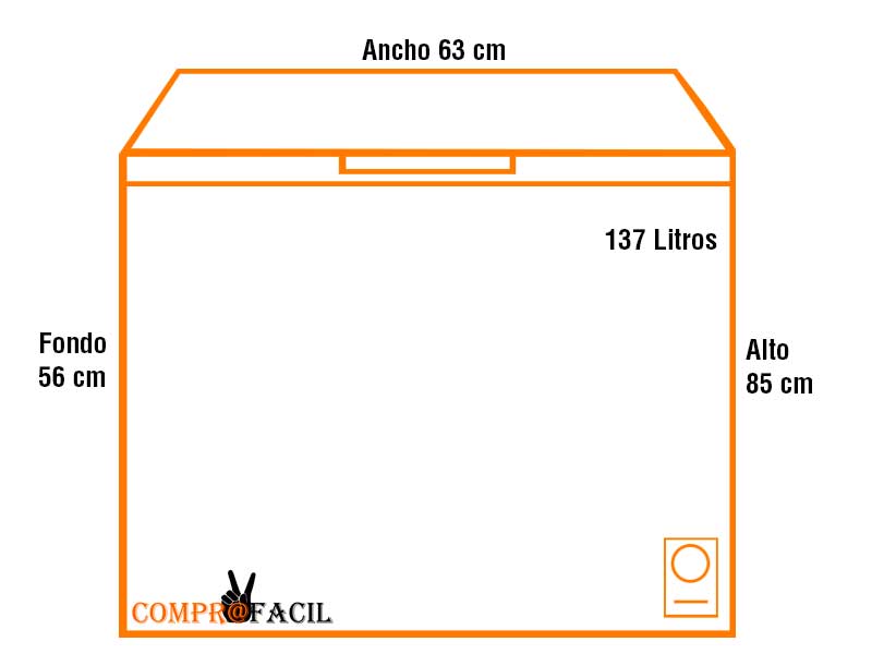 Congelador Arcón Candy CCHH145 - 137 Litros - ComproFacil