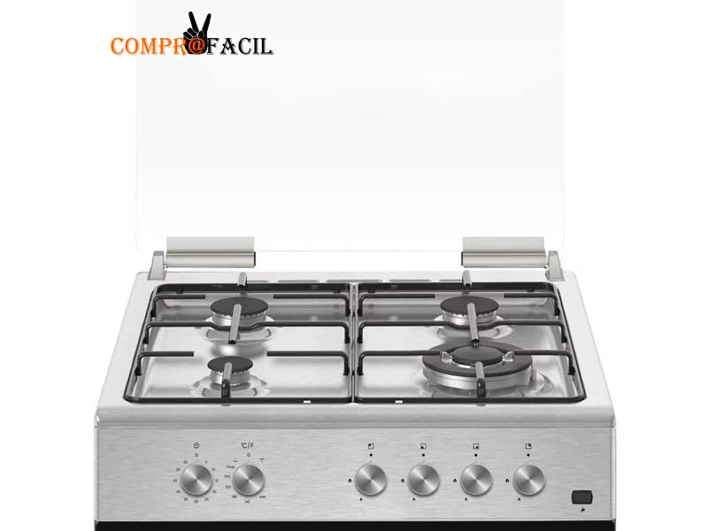 Cocina Eas Electric EFG9B60X, 5 Zonas, 1 Horno - ComproFacil
