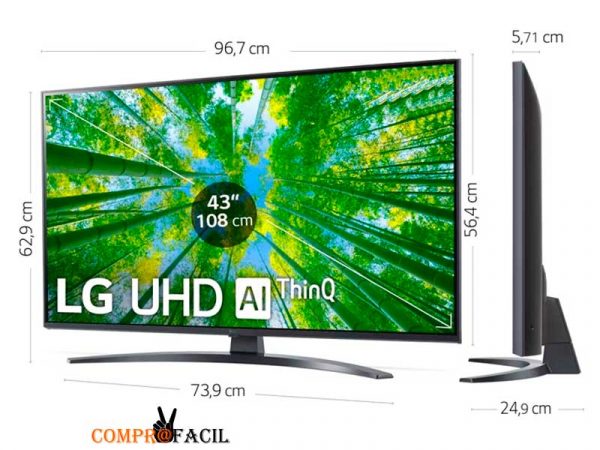 Televisor LG 43UQ81006LB - 43'', Smart TV, 4K - ComproFacil