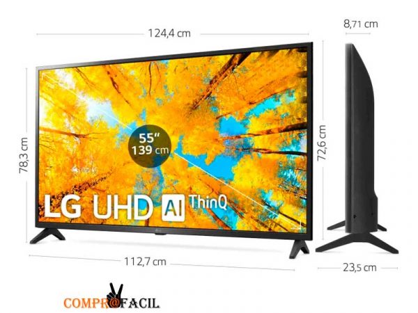 Televisor LG 55UQ751C0LF - 55'', Smart TV, 4K - ComproFacil
