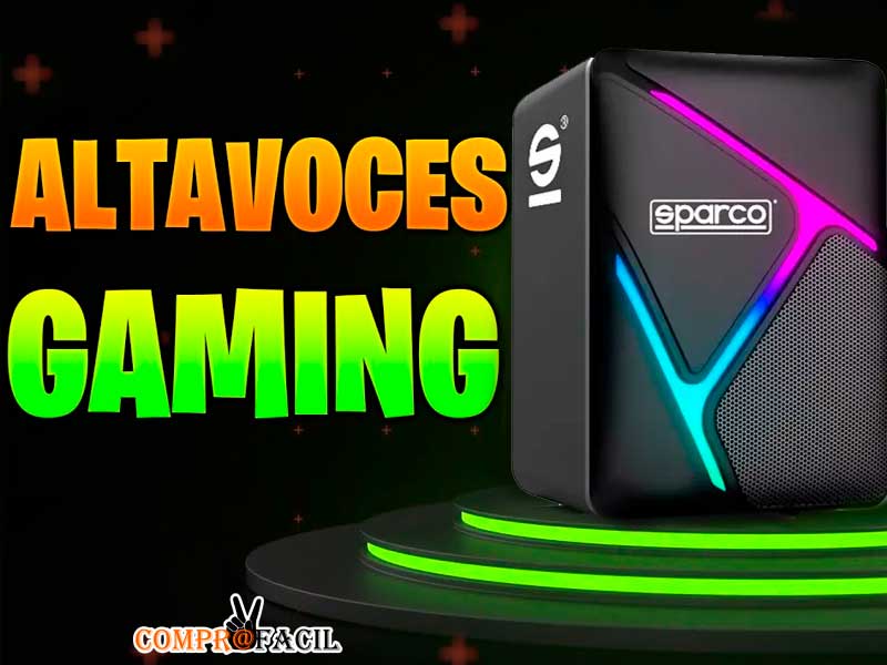 Sparco Headlight Pro Altavoces Gaming 2.1 RGB Negros
