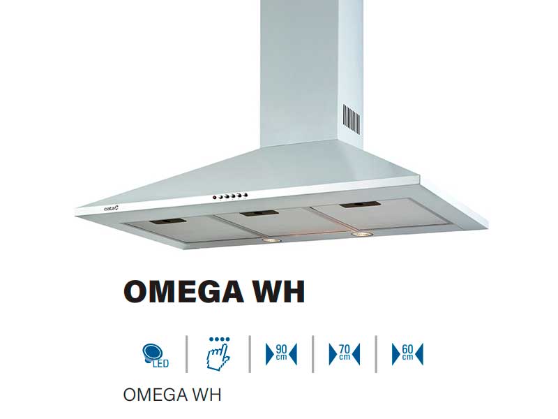 Campana Cata Omega 900 WH – 645 m³/h, 90 cm - ComproFacil