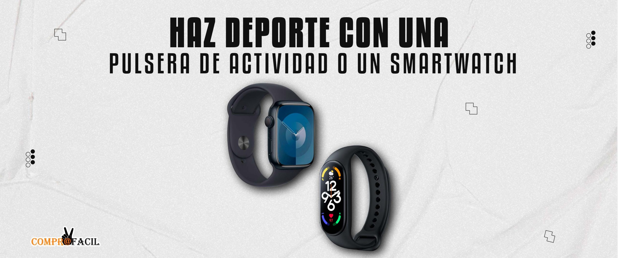 Haz Deporte con una Pulsera de Actividad o un Smartwatch
